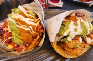 Marlin taco & Spicy Shrimp taco - Tijuana, BC