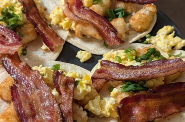 Breakfast Tacos, Beef Tacos, and Habenero Chicken Quesadilla I Made Recently :)