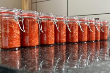 Made sambal from the first pepper harvest of the year