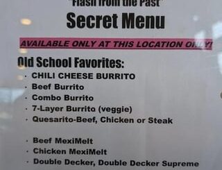 Visited the secret Taco Bell in Chattanooga. Got my favorites: double deckers, tostadas, chili cheese burritos, and beef quesaritos!