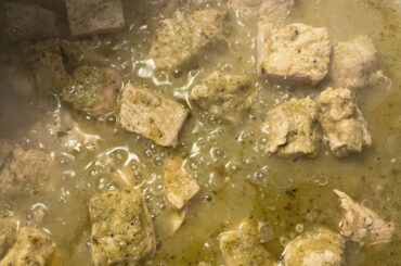 Puerco en salsa verde.