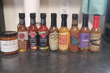 My haul from the IL Hot sauce expo