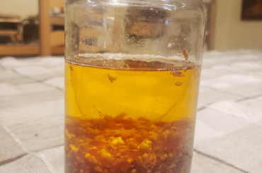 How long is the shelf life on my homemade chili oil?