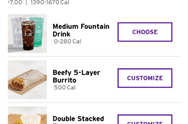 Luxe craving box being sold with no chalupa