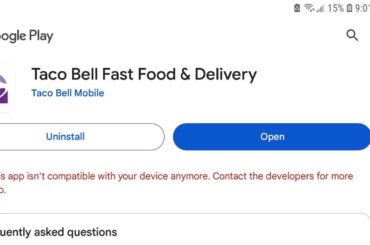 Oh, Taco Bell doesn't want my money anymore? The app won't work because it says I need an update, and the Play Store won't update it. Cool.