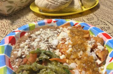 Breakfast at my Suegras house.