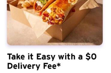 Taco bell over $15 free delivery not working