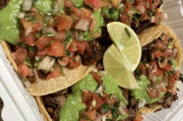 Carne Asada & Adobada mini street tacos