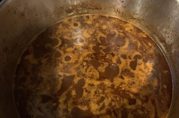 Chicken pozole rojo didn’t have pork or any toppings (running low on groceries) hopefully it appeases you guys!