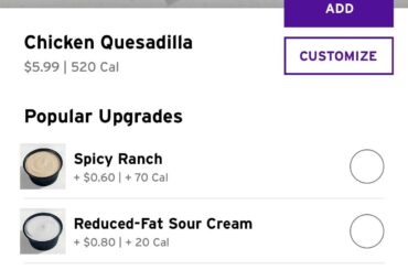 Chicken quesadilla?!