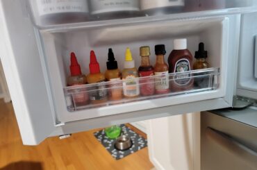 My fridge has a little shelf for my minis!