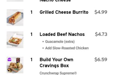 Rate my first Taco Bell Order