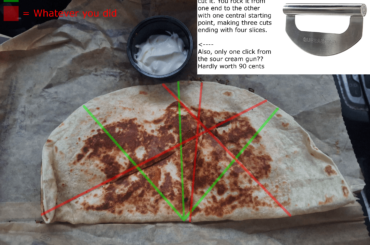 Still tasted good, but your accuracy made me chuckle