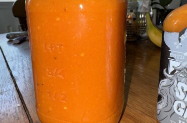Made some hot sauce for my cake day