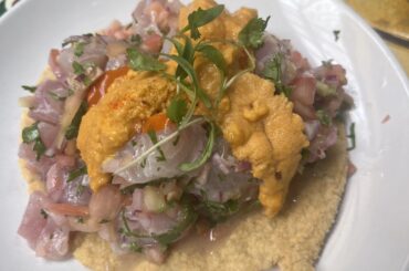 Michelin star restaurant tostada