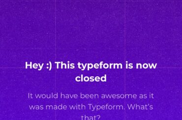 This weeks excuse for not being available.