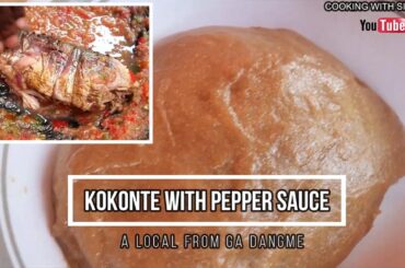 Kokonte with Hot Pepper | Traditional Cooking Recipe