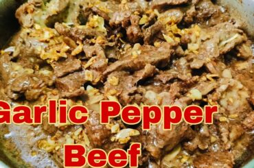 How to Cook Garlic Pepper Beef ala jollibee | Beef recipe filipino style
