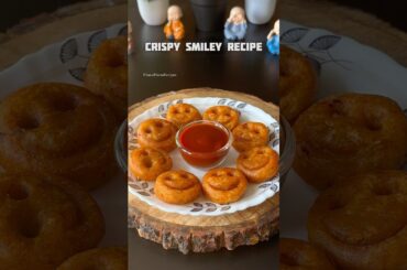 Trending recipe of crispy potato smiley #shorts #recipe #crunchy #snacks #samosa