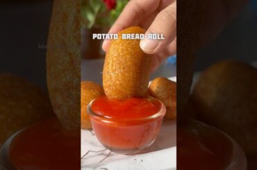 Trending recipe of potato bread roll #shorts #crispy #recipe #bread #samosa