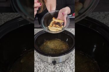 Green Chile Chicken! #crockpot #crockpotrecipes #shorts