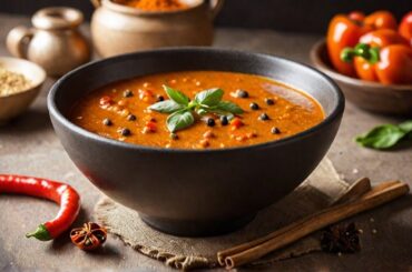 Easy Pepper Sambar Recipe in 10 Mins | Simple South Indian Veggie Delight - Freshly Ground Powder