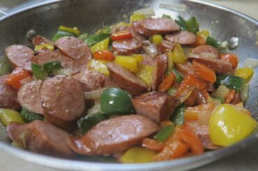 Kielbasa Sausage Peppers And Onions Recipe Low Carb | Episode 237