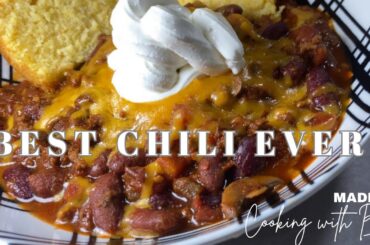 Best Homemade Chili Recipe Ever | Country Style - Flavorful & Hearty!| One-Pot Chili Recipe