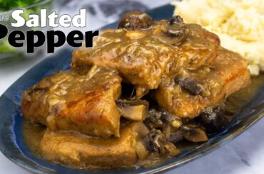 One-Pot Pork Chops with Gravy and Mashed Potatoes (Pressure Cooker Recipe)