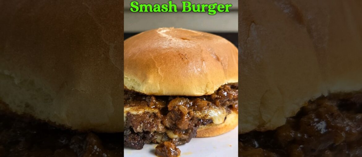 Greasy Spoon Favorite: Double Chili Smash Burger #smashburger #blackstone #roadsidemeals