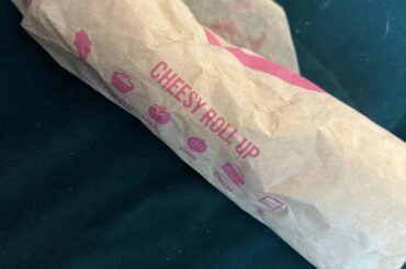 My first cheesy roll up ever