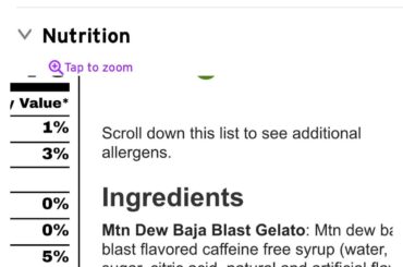 Why can’t they have this syrup for the soda.