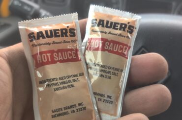 Found these at Love's gas station. Goes good on their chicken sandwich.