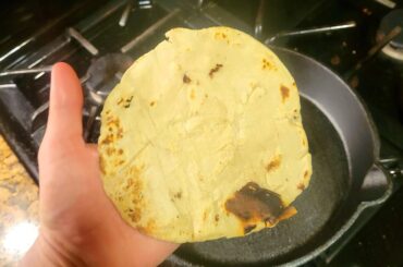 First attempt vs most recent attempt (corn tortillas)