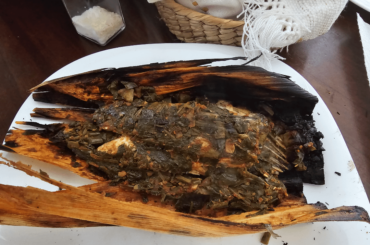 It takes quite a preparation but they are delicious. Tamales de pescado (burnt husk is normal for being cooked on a flat top) and homemade tortillas.