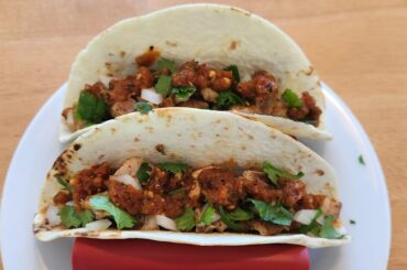 Chicken tacos & grilled/roasted salsa