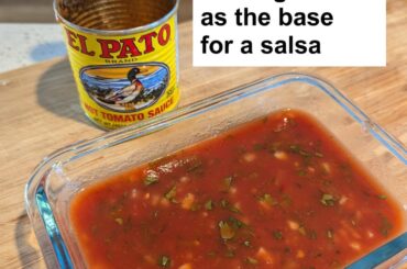 Testing out El Pato as the base for salsas