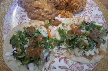 Fish tacos for dinner