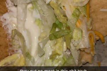 They forgot the meat