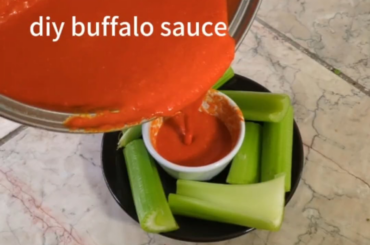 I have so many cayenne peppers so i made some buffalo sauce!