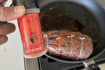 I made beef Wellington with ghost pepper seasoning