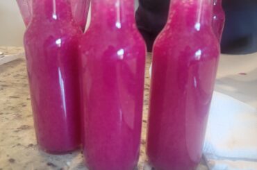 Roommates creation, purple hot sauce