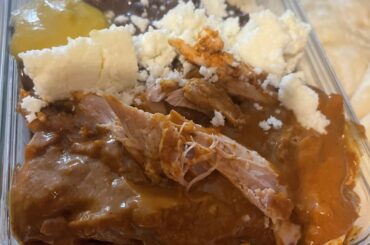 Leftover Mole for lunch