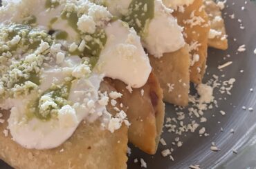 Quesadillas de pollo y papas