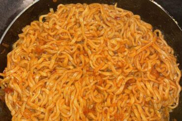 Spicy noodles at the moment