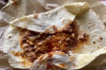 Bean burritos were like 99% tortilla by weight