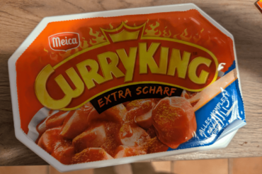 The largest microwavable Currywurst manufacturer in Germany came out with an extra spicy (Extra Scharf) variant. Was of course, not really spicy at all.