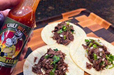 Try fire chief hot sauce! Perfect for tacos