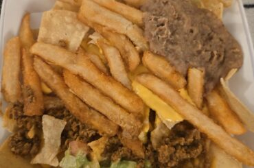 Loaded Beef Nachos (add-on fries)