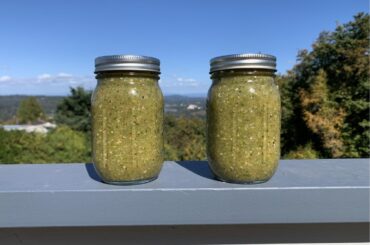 Homemade salsa verde